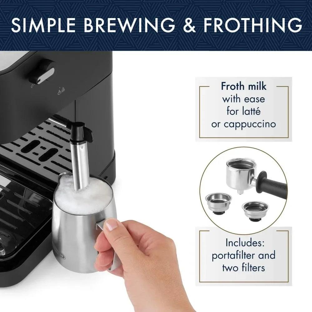 Espresso Machine 15 Bar - De'Longhi Stilosa Latte Maker